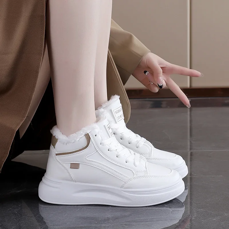 

New Winter Women's Shoe Fashion Plush Keep Warm Casual Shoes Designer Platform Boots for Woman Comfort Sneakers Zapatillas Mujer