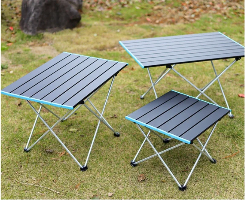 Mesa plegable de aleación de aluminio para exteriores, Mini mesa de Picnic ultraligera multifuncional, portátil, para acampar, novedad de 2024