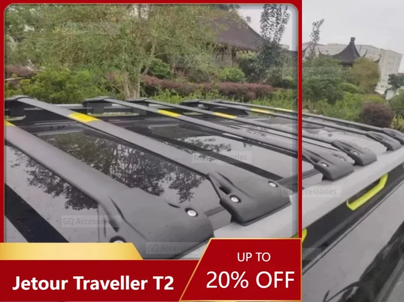 

New！Car Aluminum Roof Rack Crossbar Modified Roof Rack Fit for cherry Jetour Traveller T2 2023 2024 Jetour T2