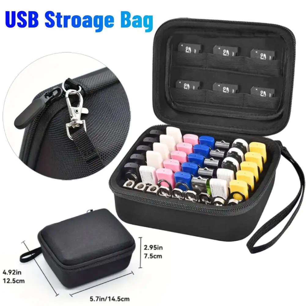 

Чехол для флэш-накопителя USB-карты, держатель для большого пальца, органайзер, чехол для хранения, портативная сумка для переноски USB-накопителя, ручка