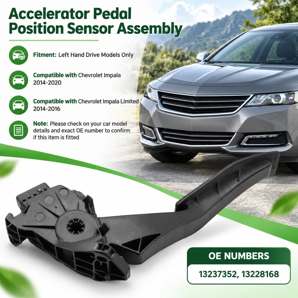 13237352, 13228168 Accelerator Pedal Position Sensor Assembly  For Chevrolet Impala 2014-2020 Limited 2014-2016