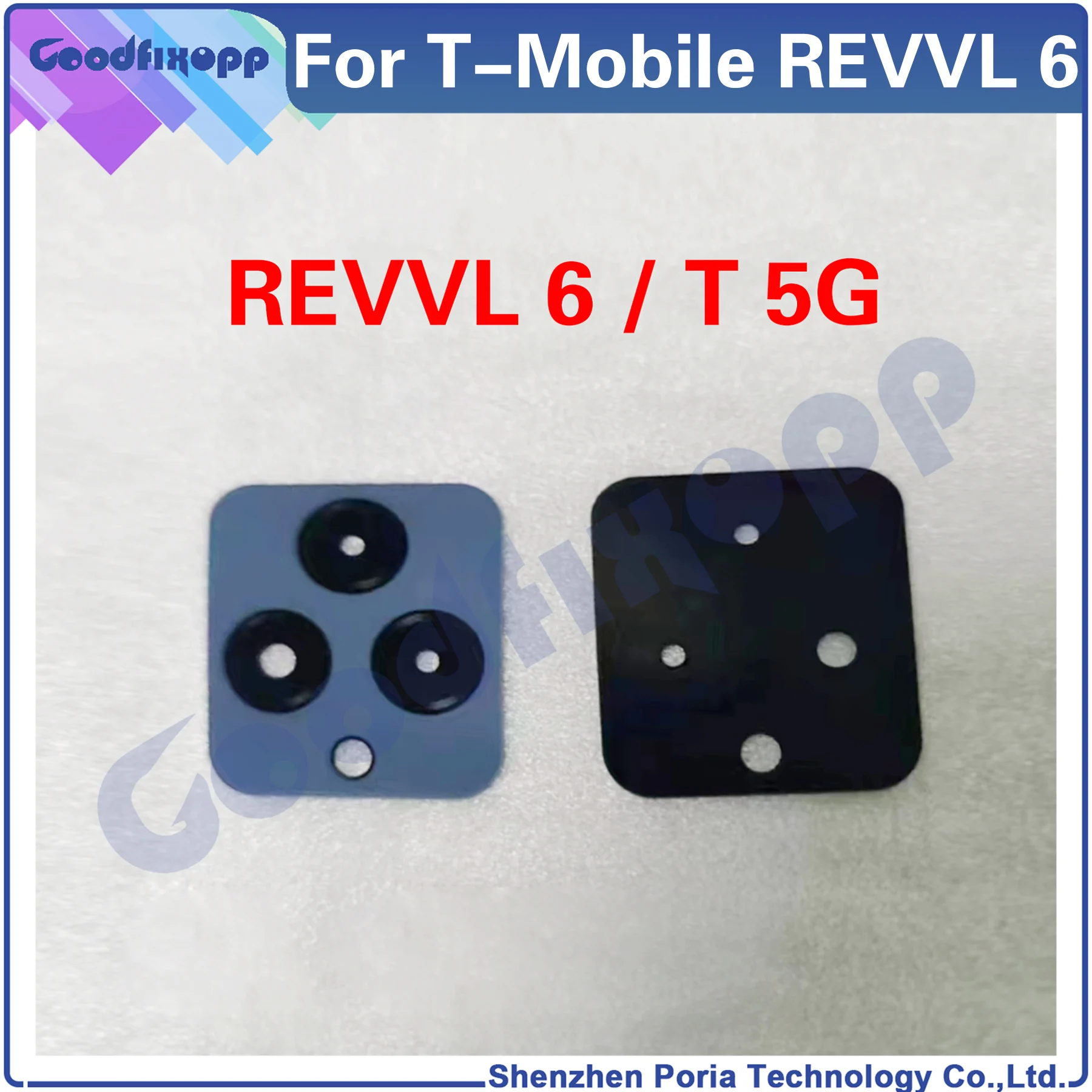 For T-Mobile REVVL 6 TMAF025G Back Glass Rear Camera External Lens Glass Repair Parts Replacement