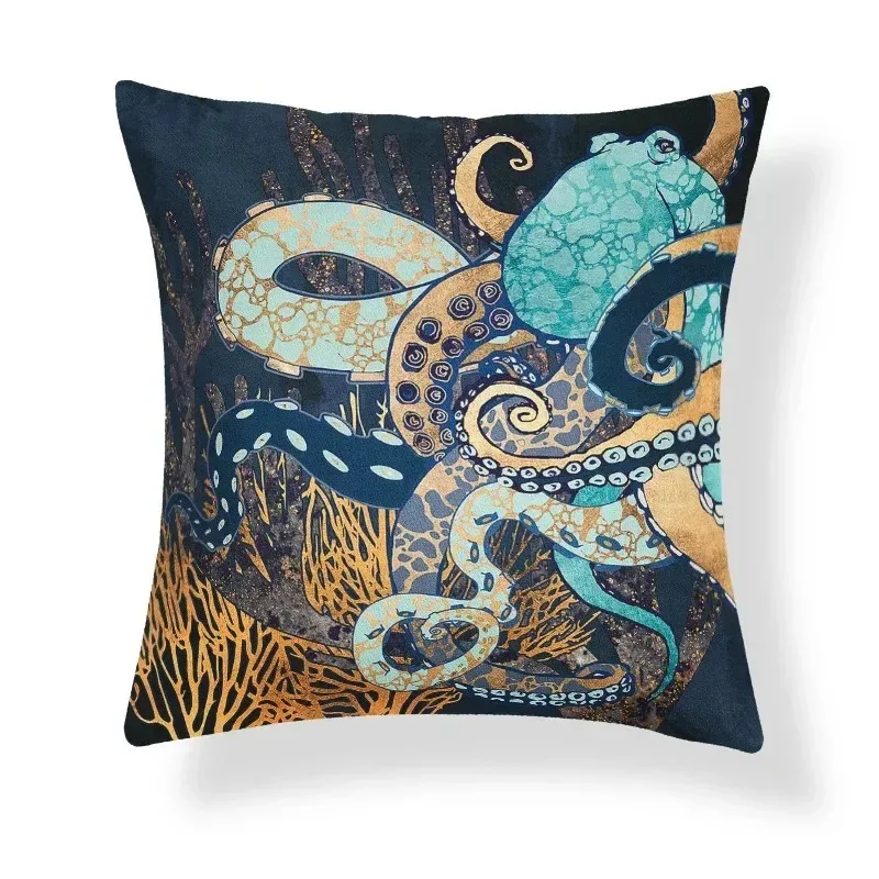 غطاء وسادة كلاسيكي من Ethno-Stil Kunst Muster Licht Luxus Gold Schlafzimmer Wohnzimmer أريكة Sitz ديكور Kissenbezug