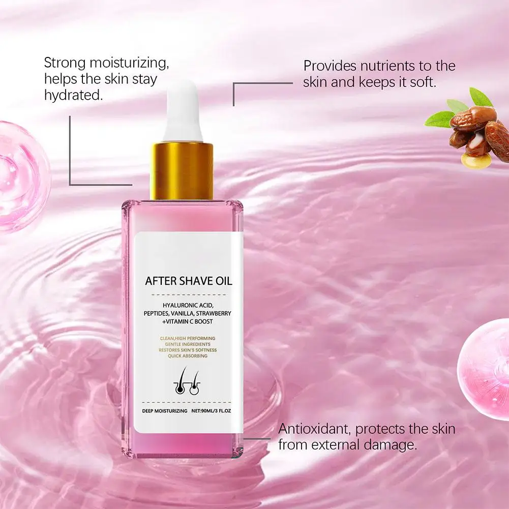 

Strawberry Vanilla After Shave Oil Women For Smooth Skin Soft Serve After Shave Oil Shave Oil Prevent Ingrown Hairs & Dryness