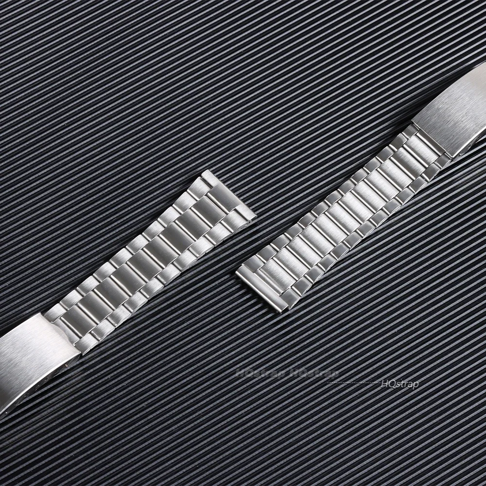 12MM Thin Stainless Steel Watch Band Metal Bracelet Folding Buckle Universal Watch Strap Silver Gold for Men Women