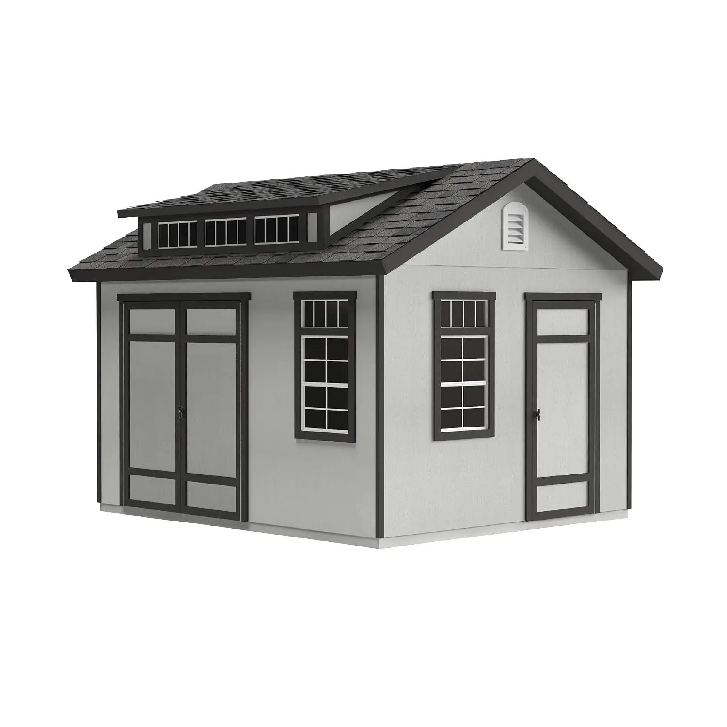 12x10 DIY Wooden Storage Shed with Floor Kit Outdoor Backyard Garden Tool House, Customized