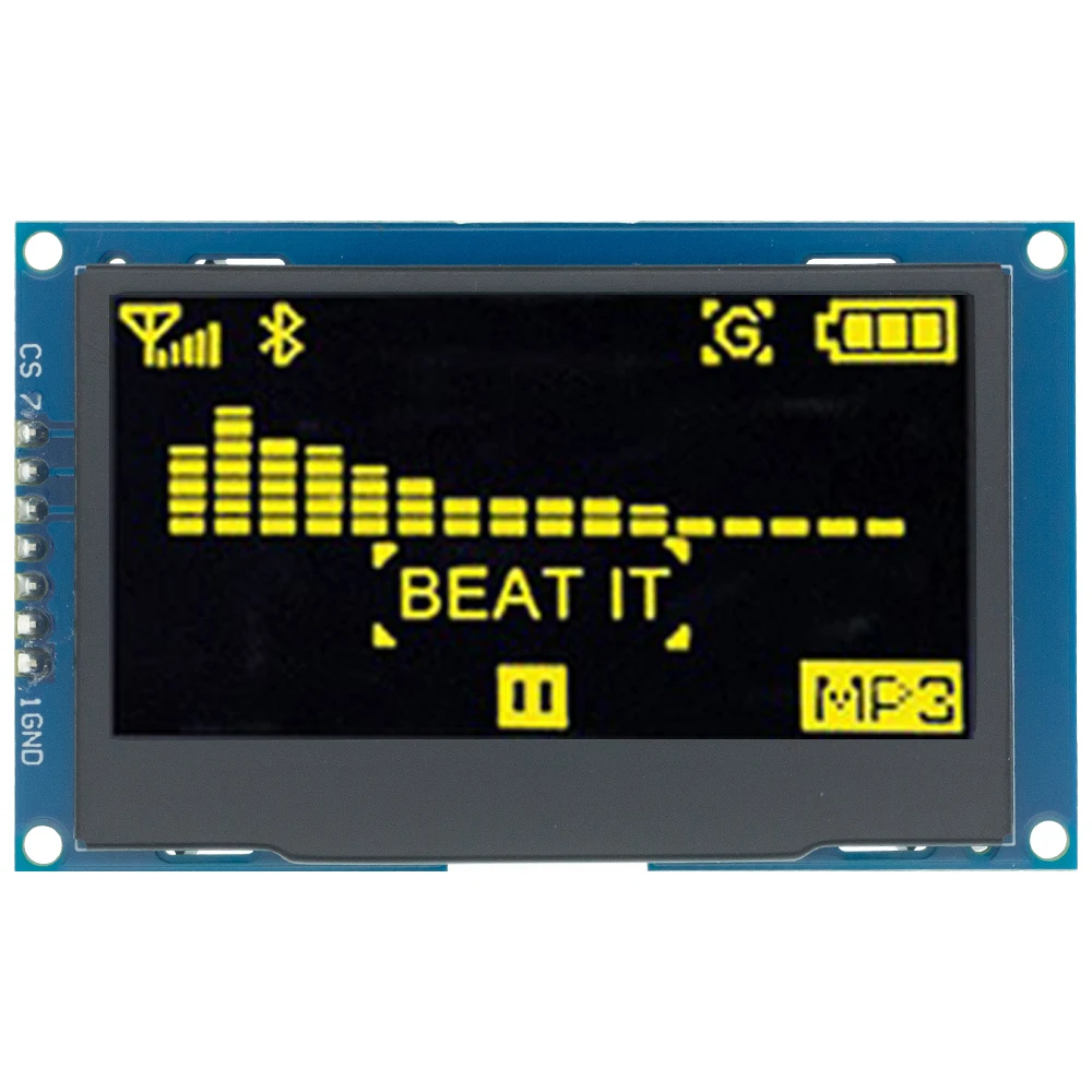 Module OLED LCD 2,42 Pouces 128x64 Blanc - Driver SSD1309 4 Broches Interface IIC