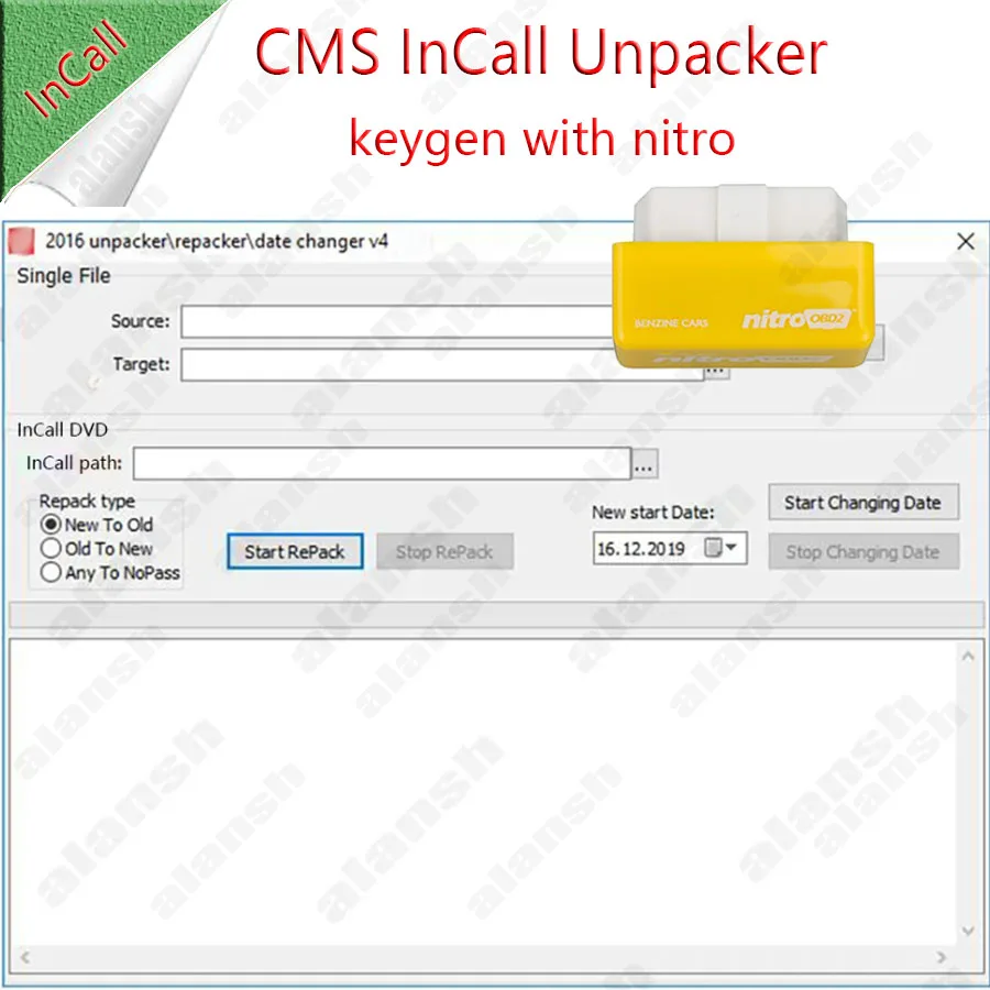 

CMS InCall Unpacker / Repacker / Date Changer 2016 V4 with Keygen Unlock Key Maker + Nitro Obd