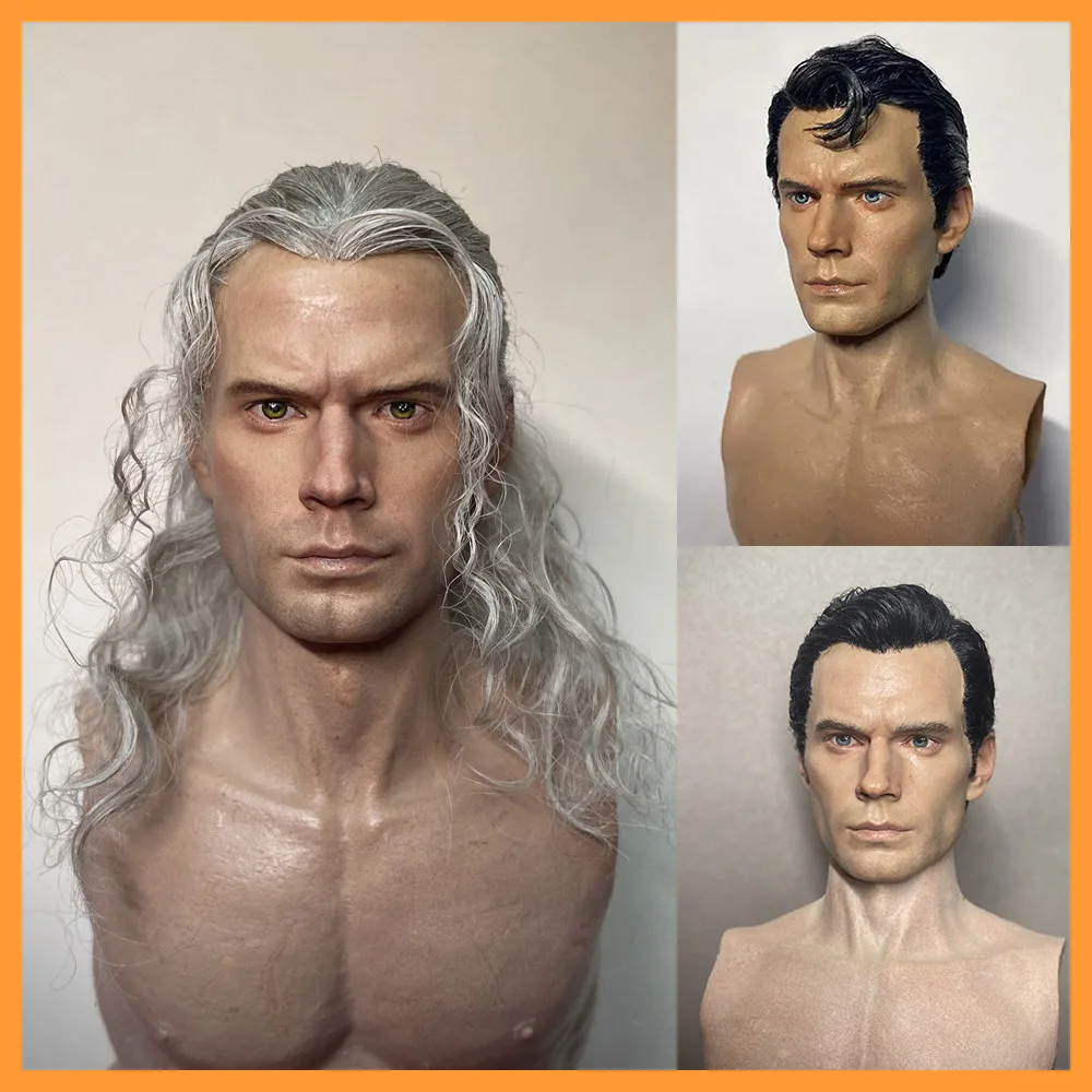 

Handmade Limited Edition Hair Transplant XT001 1/6 Male Soldier Super Hero Henry Cavill Head Carving Model for 12" Action Figure