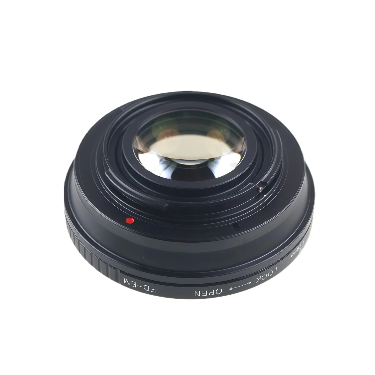 Pixco For FD-EM Lens Adapter Focusing Infinity Focal Reducer Speed Booster with Optical Glass for Canon FD Lens to EOS M M50 M6