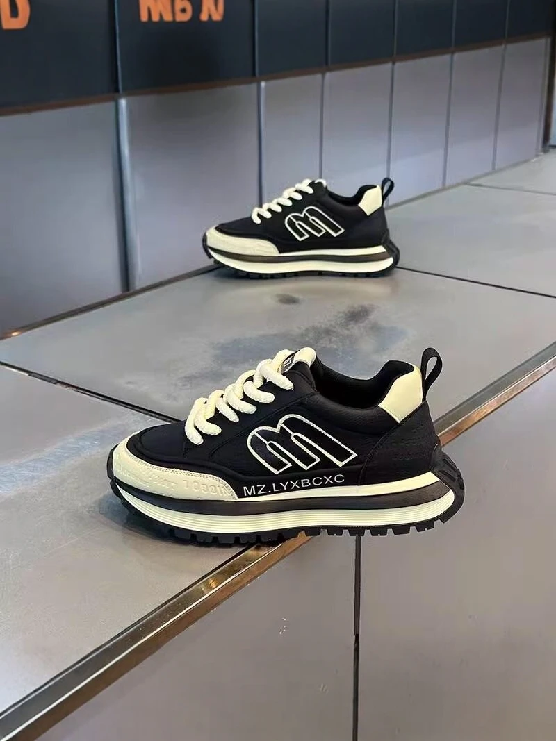 

Men's Sporty Thick Bottom Casual Shoes 2026 New Style Versatile AGAM Board Shoes Fashionable Dad Shoes Comfortable Wear