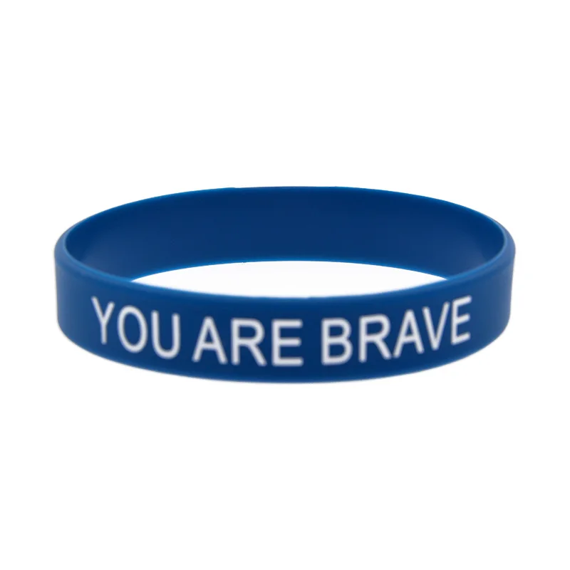 50 Pcs Motivational Silicone Bracelet Friendship Gift Wristband You are Amazing You are Never Alone