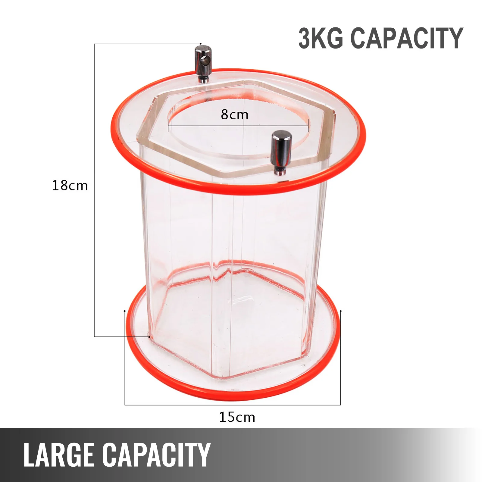 VEVOR 3kg Rotary Tumbler lucidatrice per superfici lucidatrice per gioielli KT6808 macchina per finitura con perlina lucidante per smussatura