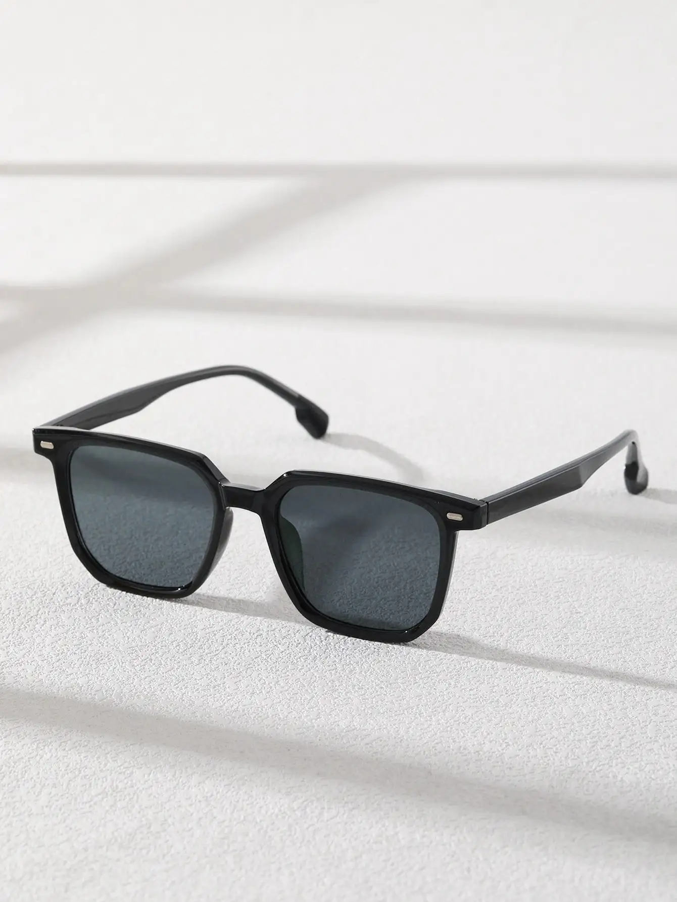 1/2/3PC Plastic Square Frame Classic Decorative Sunglasses Daily Travel Driving