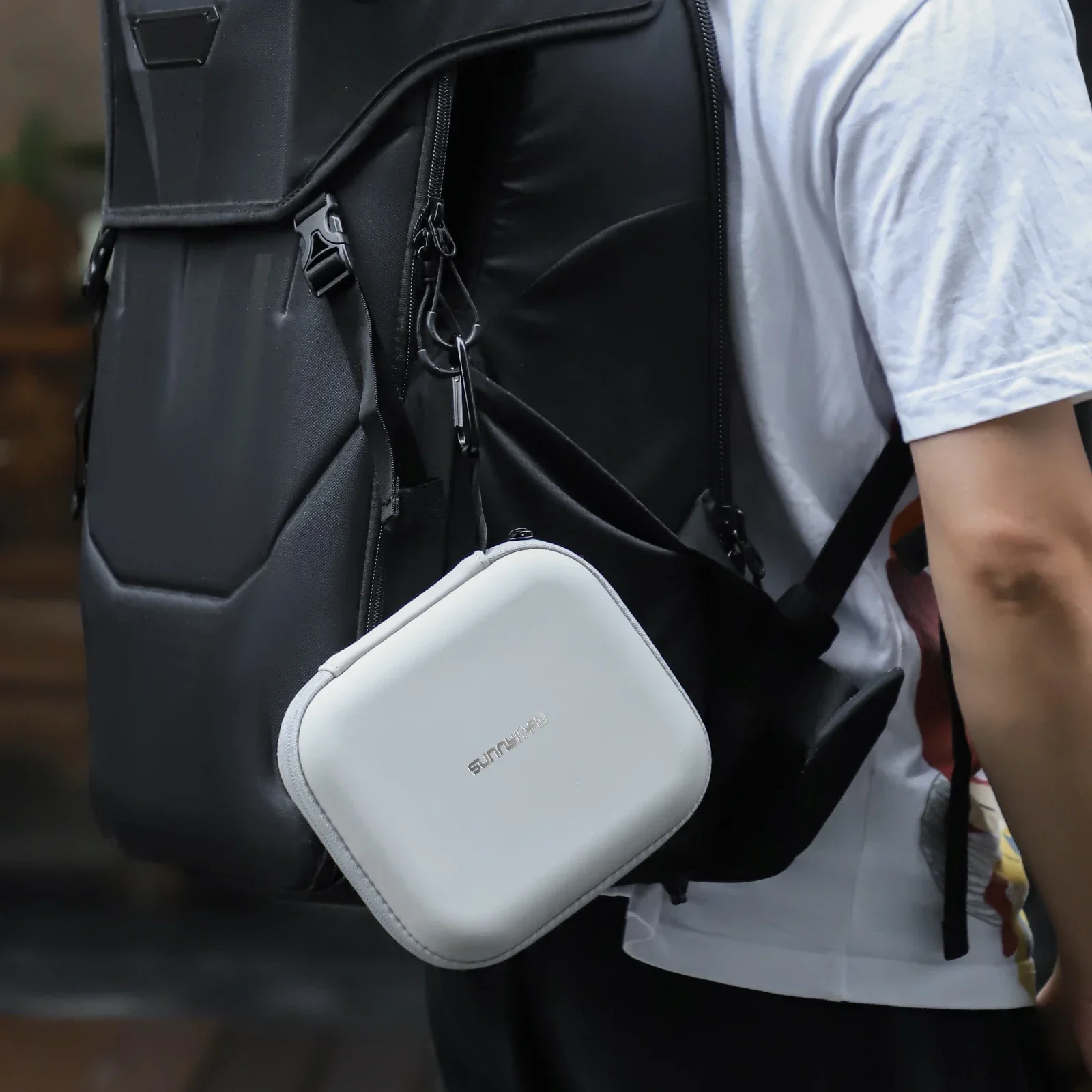 

Large Carrying Case for DJI Osmo Nano,Waterproof Storage Bag Portable Travel Organizer PU Hard Shell Protective Box with Hook