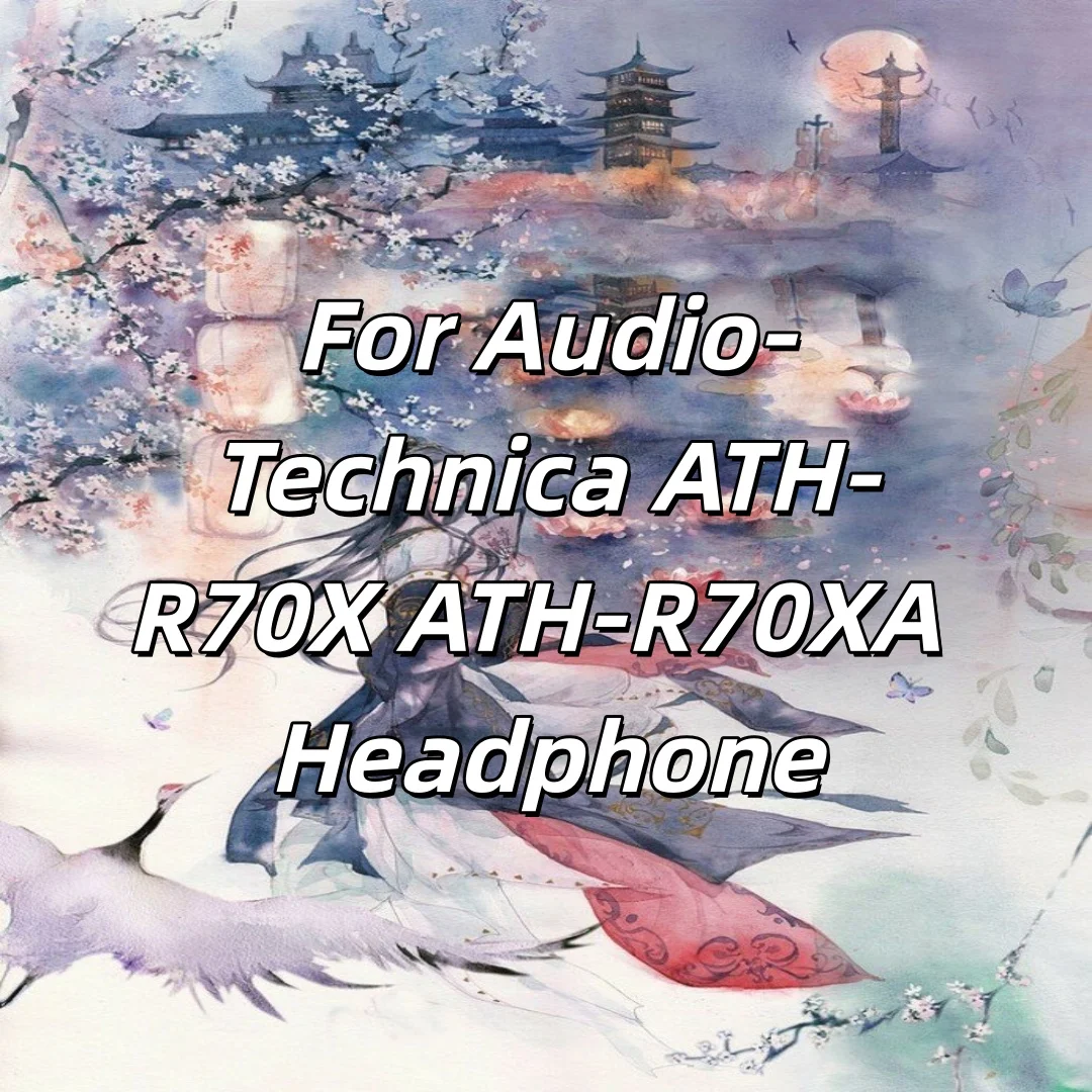 23AWG TypeS Litz Shielding Silver OCC Sleeve Earphone Cable For Audio-Technica ATH-R70X ATH-R70XA Headphone 8922