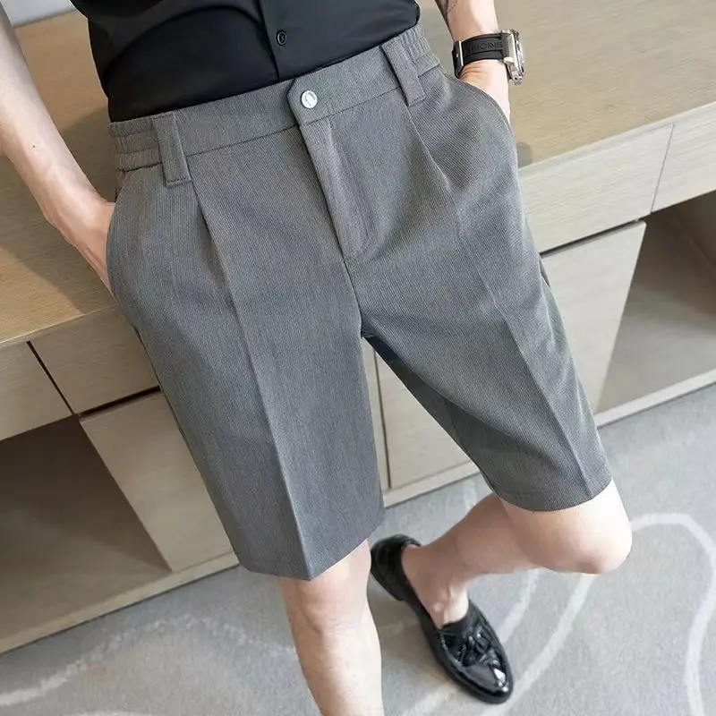 

Lightweight Silk-Like Men's Summer Shorts with Adjustable Waist Casual Wear Trendy Drape Premium Feel Fashion Outdoor Clothing