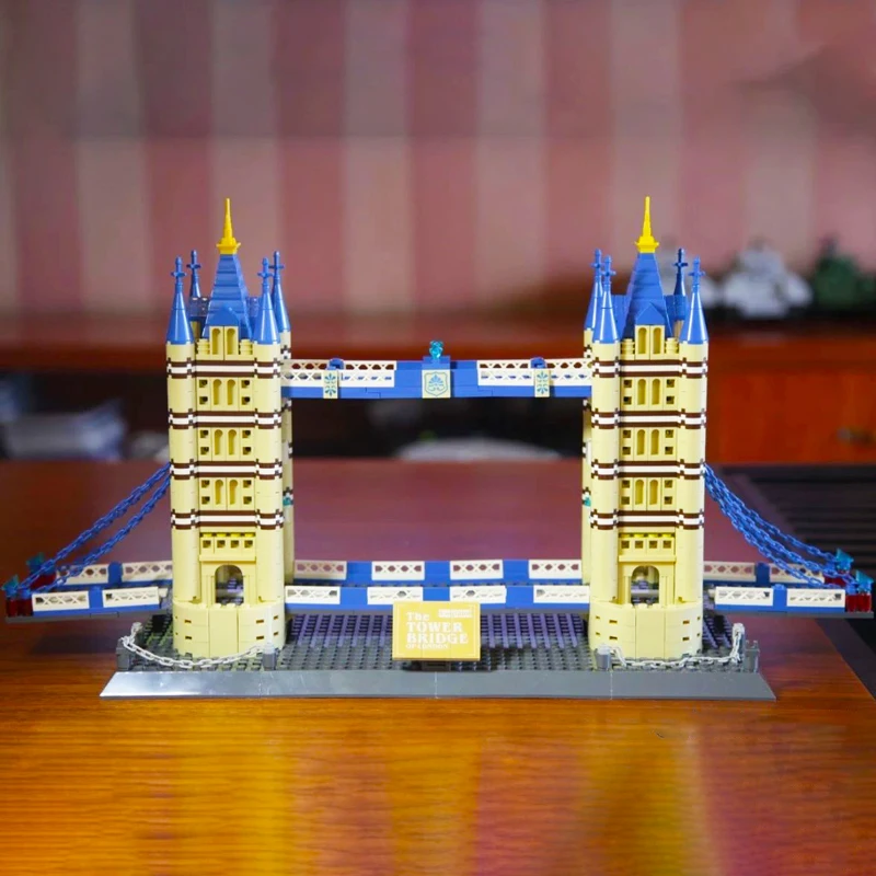 969PCS The Tower Bridge Of London Building Blocks World Famous Architecture Bricks City Street View Toys Birthday Gifts For Kids