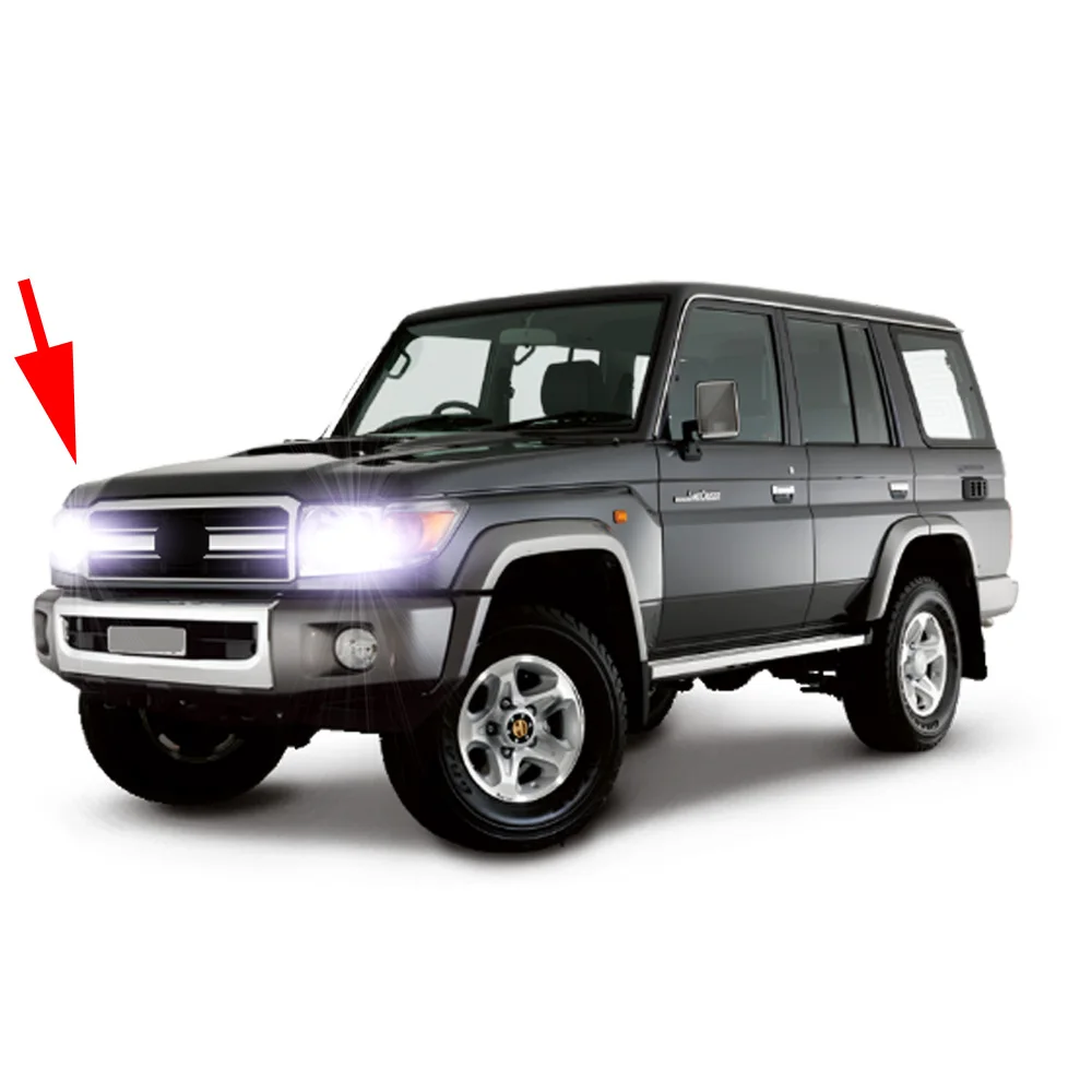 

2Pcs Car Led Headlight Bulb For Toyota Land Cruiser 70 Series 76 78 79 2006-2022 High Low Beam LED Headlamp Canbus