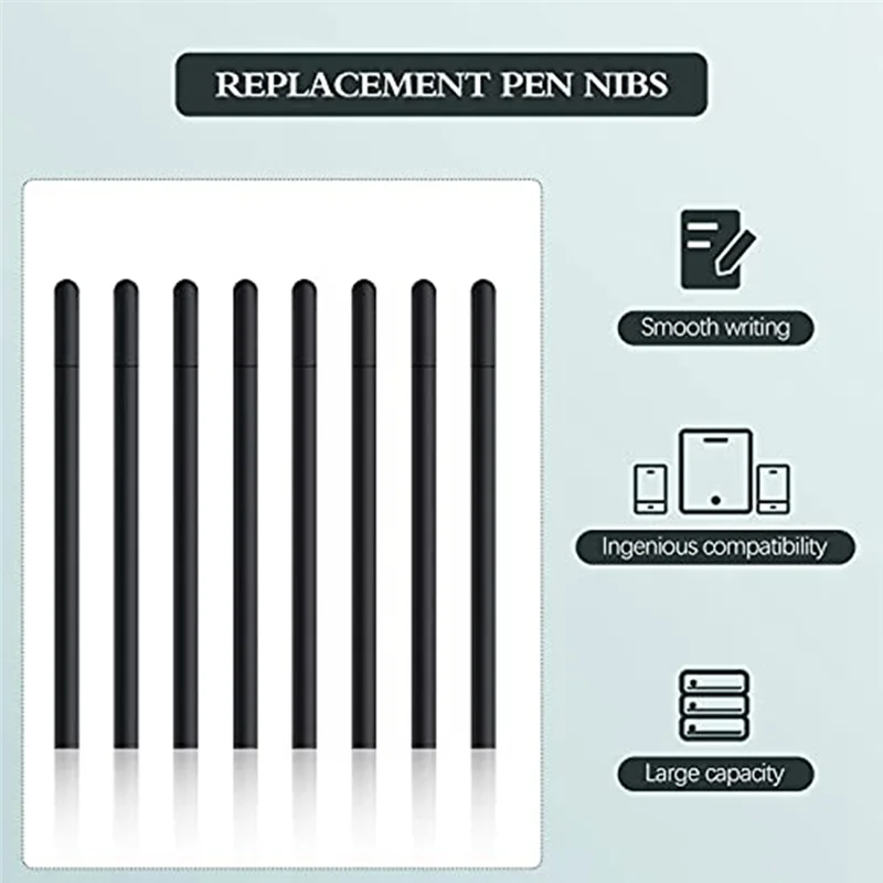 

A13E-20PCS Replacement Standard Pen Nibs Black Refill Pen Nibs Compatible With Bamboo CTL471 CTL671 CTL672 CTH480