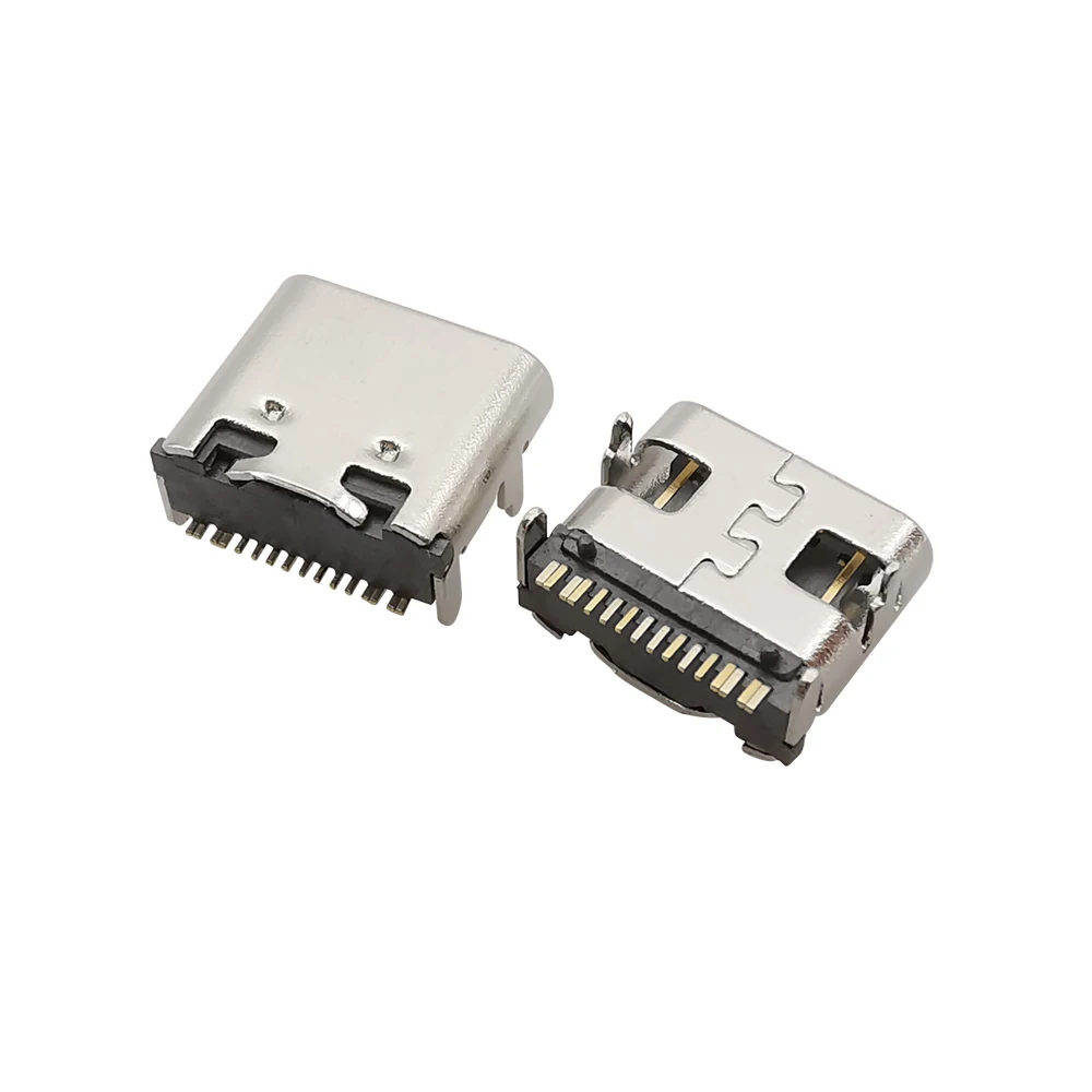 10Pcs USB Typ C Buchse 2P 6P 16Pin SMT Buchse Lade Port PCB Solder Stecker USB C – Detail 6