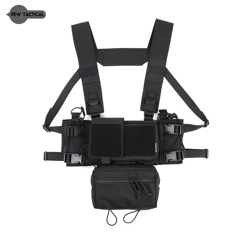 

Pew Tactical MK3 MK4 SS Chest Rig Bags for 9mm/5.56 Mag Pouch Plate Carrier Chaleco Tactico Camouflage Airsoft
