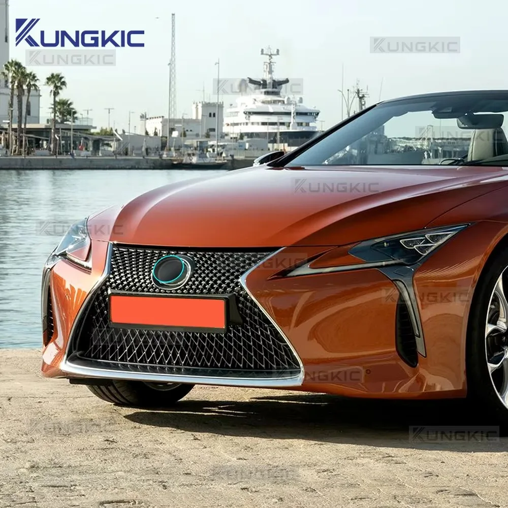 Front on Emblem Pre Cut Dark Smoked TPU Film Anti-scratch For Lexus LC 500/500h Z100 2018 2019 2020 2021 2022 2023 2024 2025