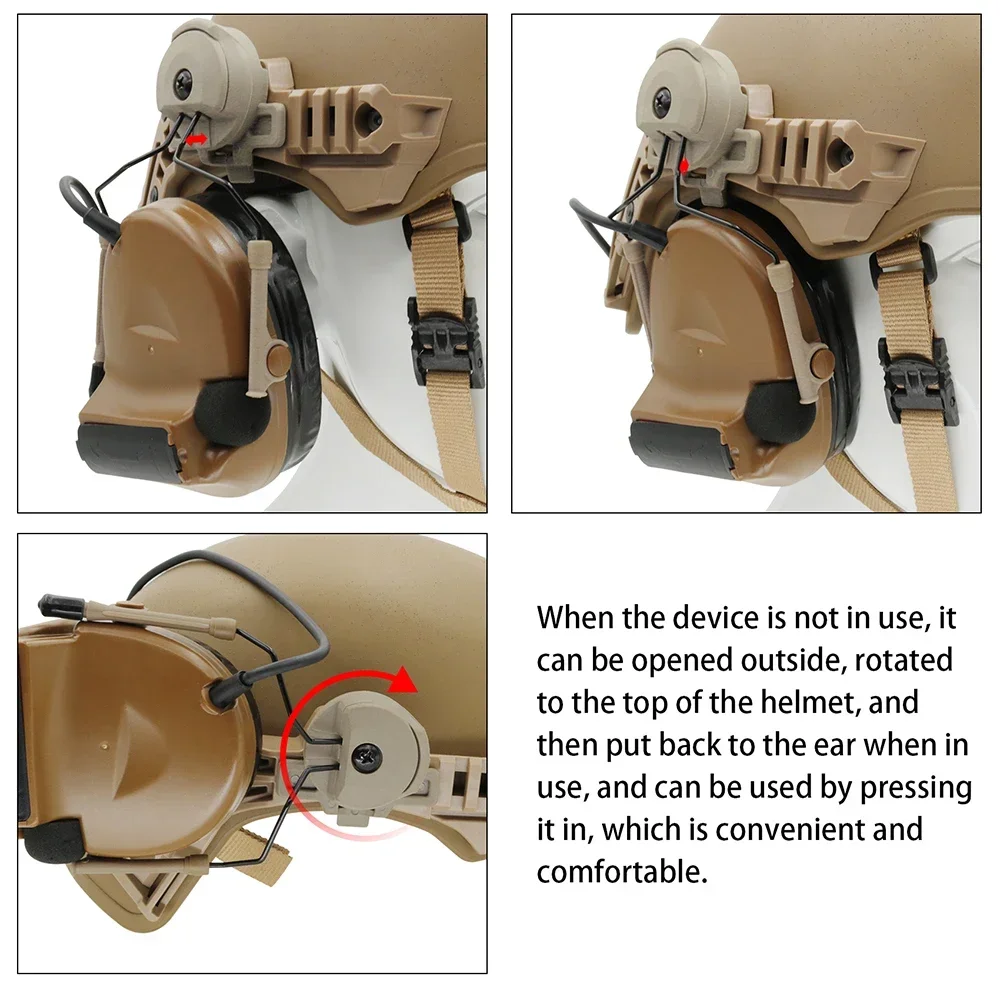 TS TAC-SKY TACTICAL HEADSE HELMET ADAPTER HANGING ACCESSORY for Team Wendy Rails 2.0, 3.0, FOR COMTA 1,2,3 Tactical Headse
