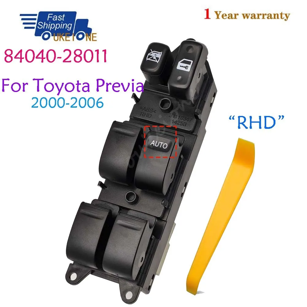 84040-28011 For Toyota Previa Estima Tarago 2000-2006 Front Right Electric Power Lifter Window Switch Button Car Accessories