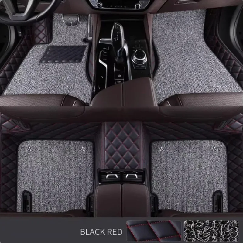 

5D Custom Car Floor Mats For VW Touran Auto Carpets Double Layer Foot Coche Floor Blanket