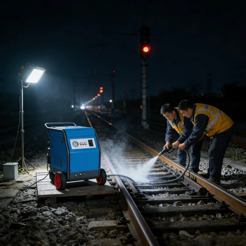 

Small Industrial Dry Ice Blasting Machine 220V Portable CO2 Cleaning System for Car Maintenance and Surface Restoration