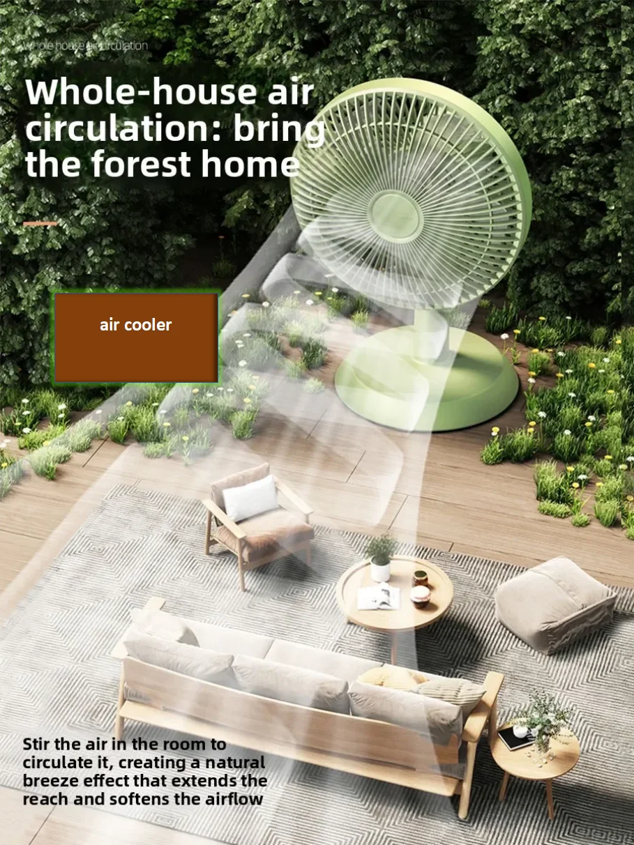 220V Quiet Table Fan Adjustable Speed Small Electric Fan for Study Office Bedroom Dorm LYH