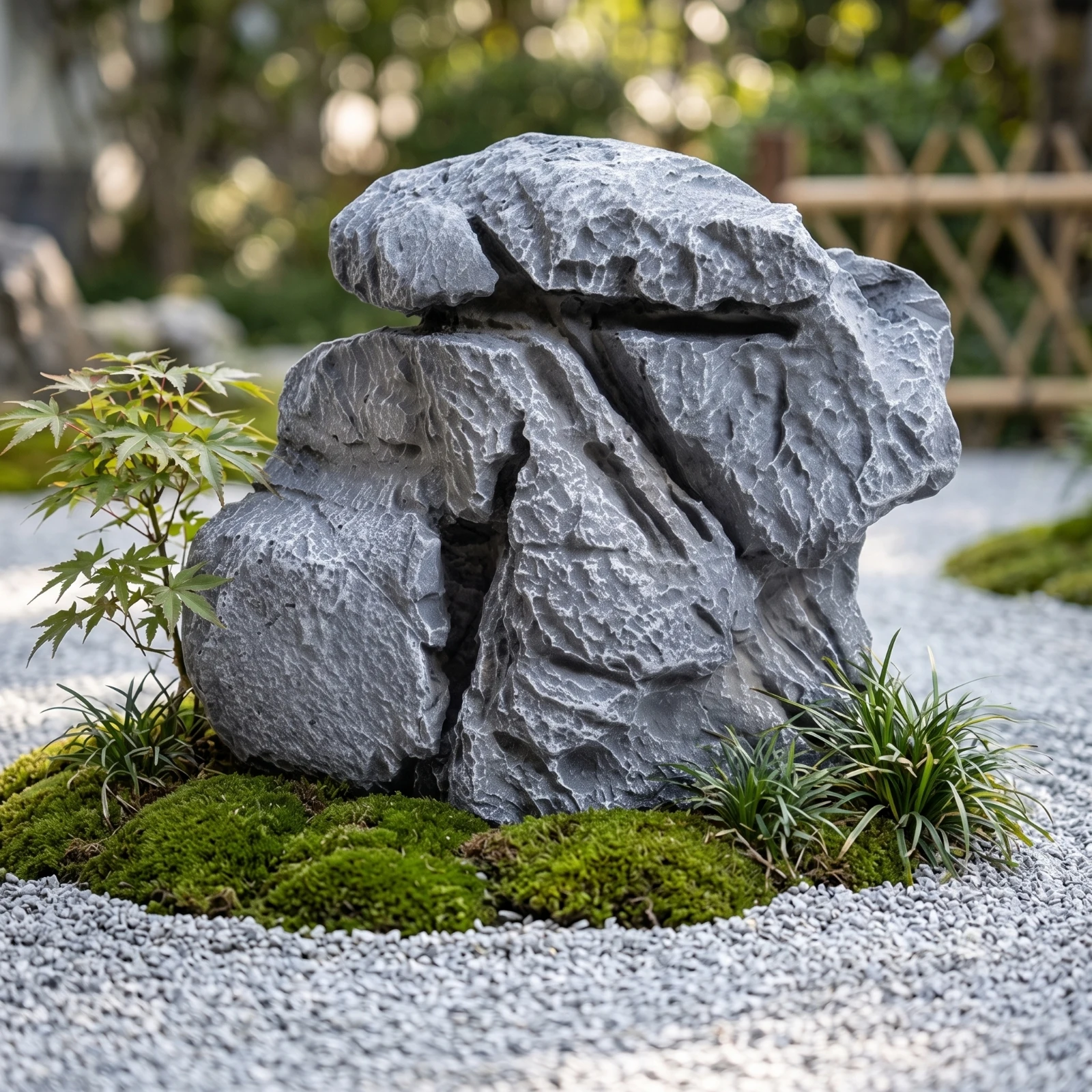 Faux Qinglong Stone Highly Simulated Artificial Faux Landscape Rock Artificial Landscape Stone Lifelike Fake Rock Ornament