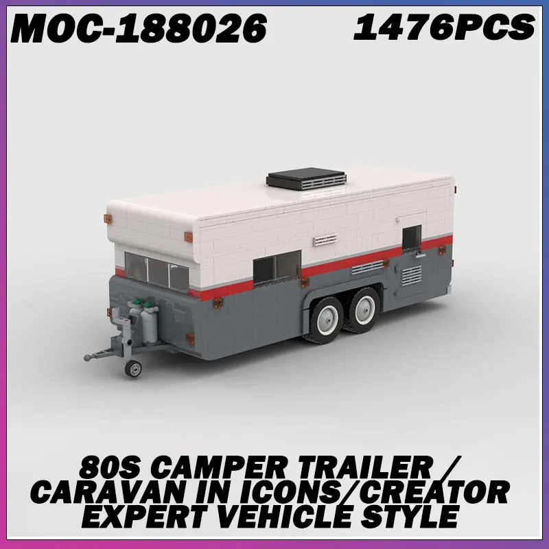 1476 قطعة MOC-188026 MOC مدينة العبور مركبة غرفة بيضاء نموذج لتقوم بها بنفسك الأفكار الإبداعية تجميع الطفل لعبة هدية عيد ميلاد التكنولوجيا
