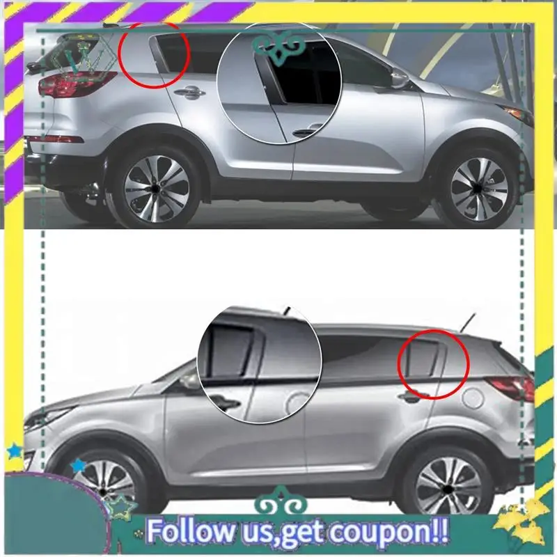 

Upgraded Rear Door Outside Molding C Pillar Cover For Kia Sportage 2011-2016 Back Door Pillar Trim Plate