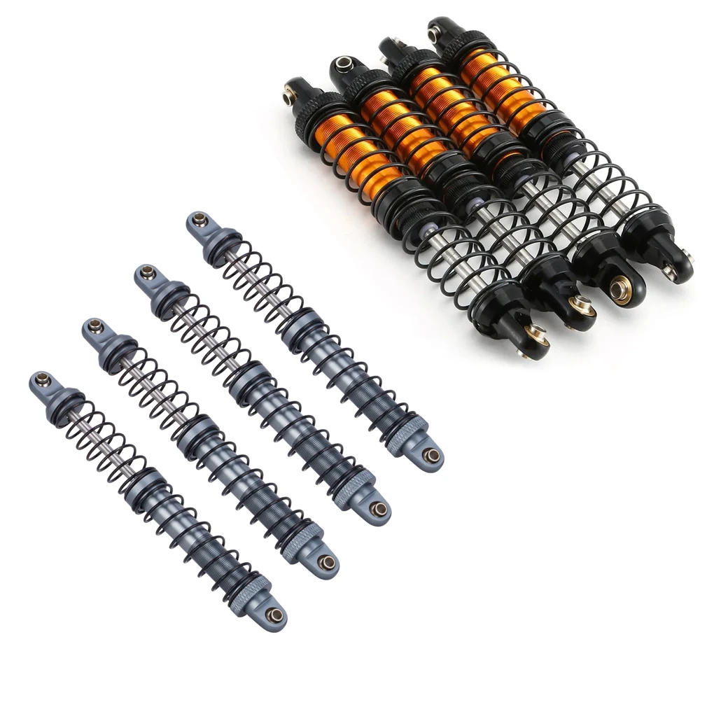 4 STUKS 70mm 80mm 90mm 100mm 110mm 120mm Verstelbare Schokdemper Olie Demper Voor 1/10 RC Crawler Auto TRX4 Axiale SCX10 AXI03007 D90 - afbeelding 2