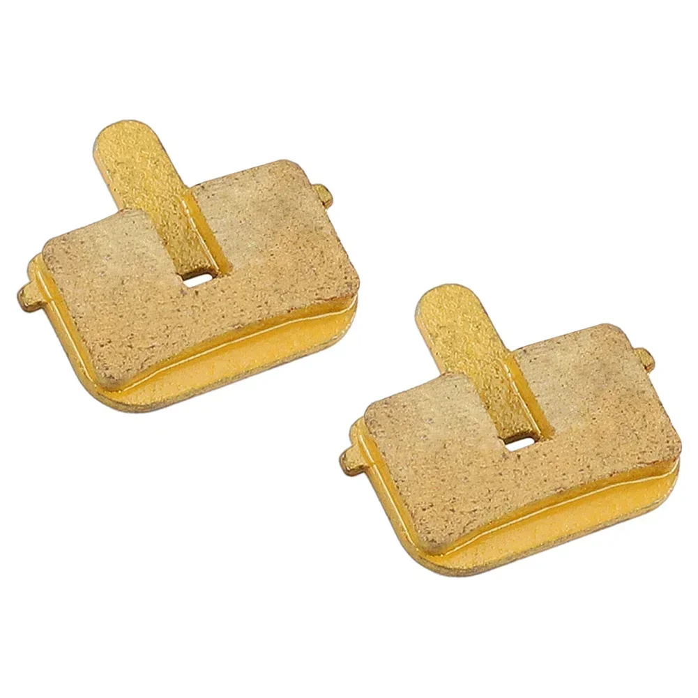 Copper Pads Brake Pads Copper-based Parent Metal Gold Color Short Running Time Strong Braking Force Ebike Accessories