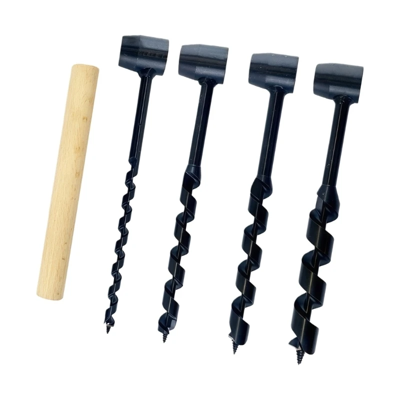 High Carbon Steel Drill Bit Portable Hand Auger Drill for Wet and DIY Applications in Various Conditions 0XXB