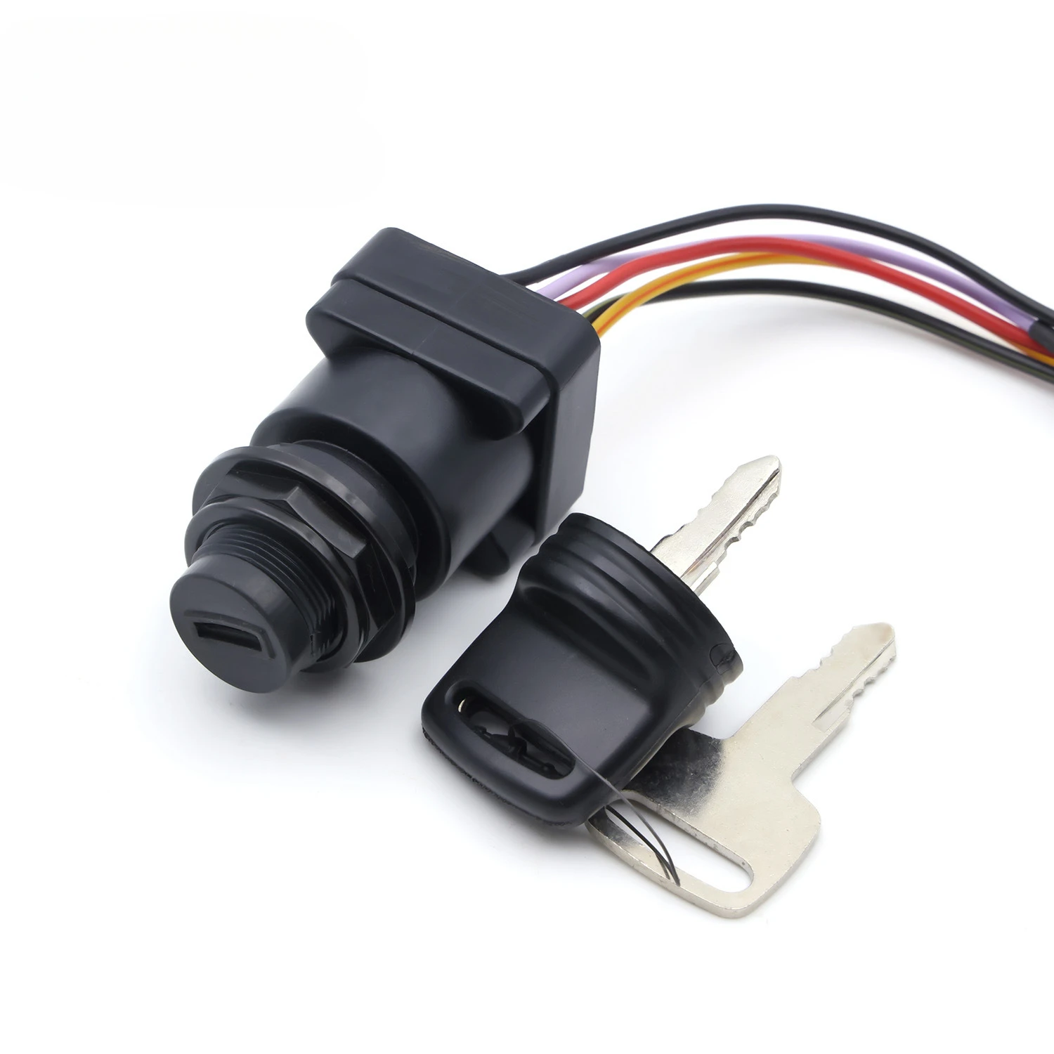 Rear Start Switch Electric Door Lock Suitable for Mercury 4-stroke Outboard Engine Ignition Key Set