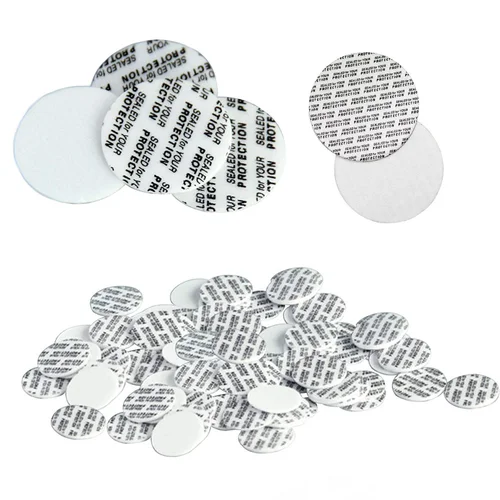 Imagen 1 del producto 500 Uds. Sellos autoadhesivos resistentes a la espuma, sellos sensibles a la presión para tapones de botellas, sellos para tarros cosméticos, 20mm-101mm