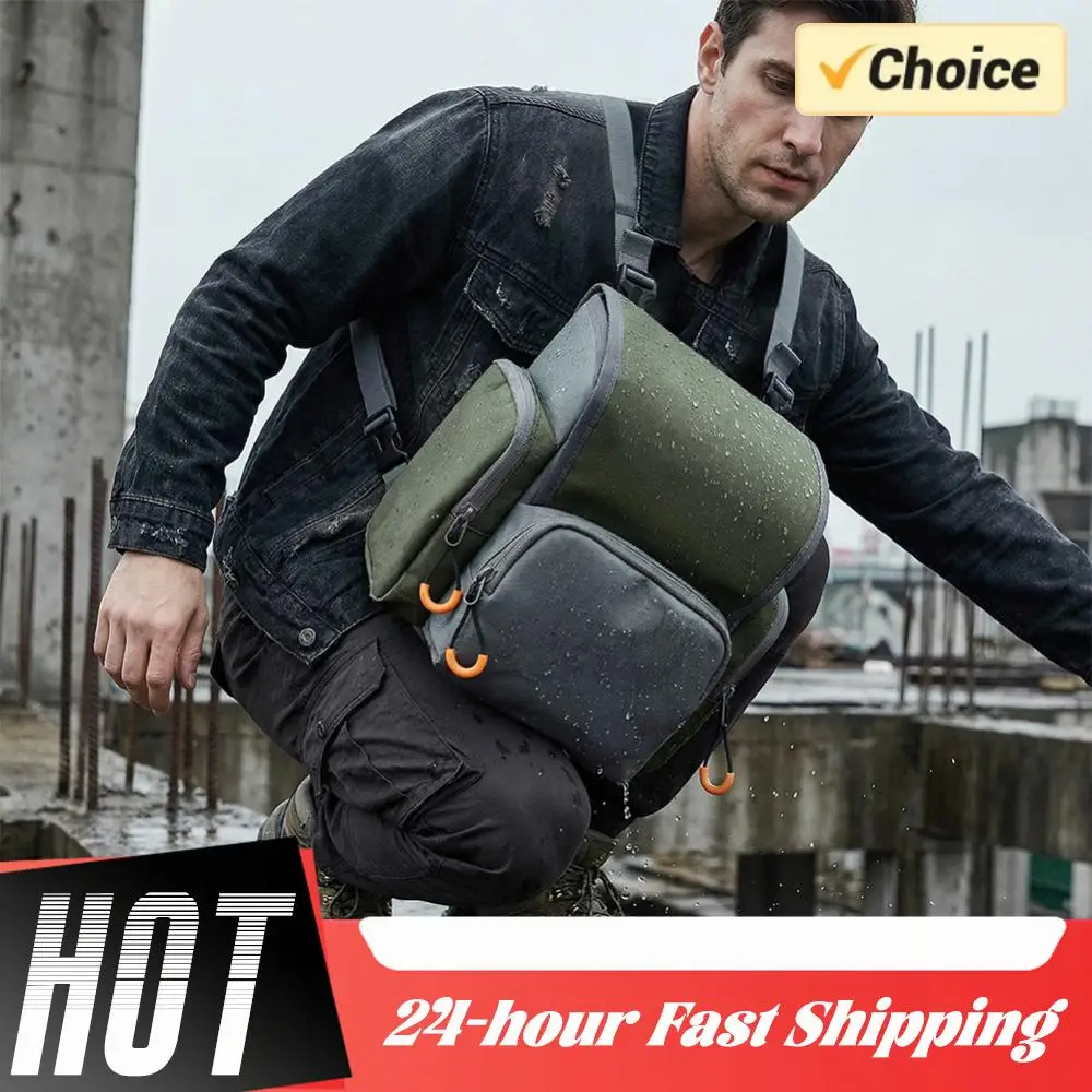 

Нагрудный чехол-сумка для бинокля с водонепроницаемым отделением для дальномера, регулируемый, большой вместимости, для охоты и туризма