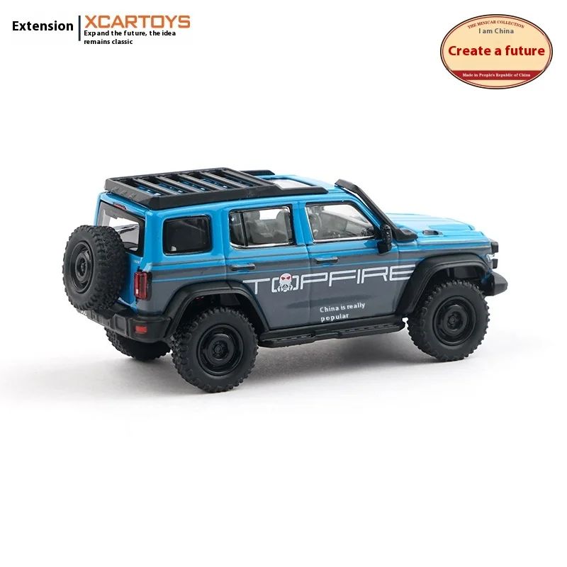 

Модель автомобиля Tuoi, масштаб 1/64, внедорожник из сплава, коллекционная игрушка-дисплей, радиоуправляемая модель домашней сцены, автомобиль