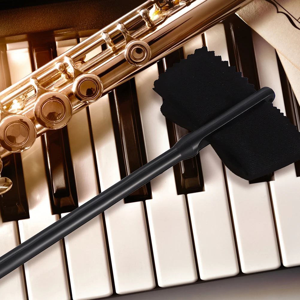

Flute Cleaning Stick Set Premium Plastic Rod Cloth Essential Tools for Piccolo Accessories Maintaining Instrument Life