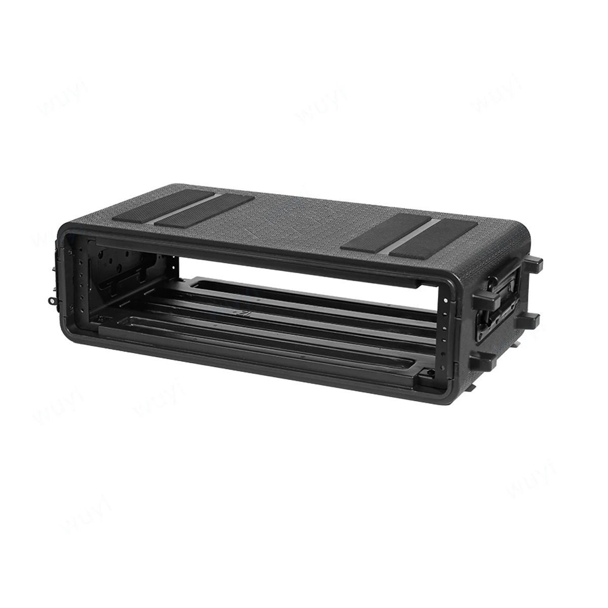 Imagem -04 - Caixa Receptora de Microfone Profundo Gabinete pe Alumínio Fly Case Amplificador de ar Mic Flight Case Caixa Shockproof 390 mm 2u3u4u6u