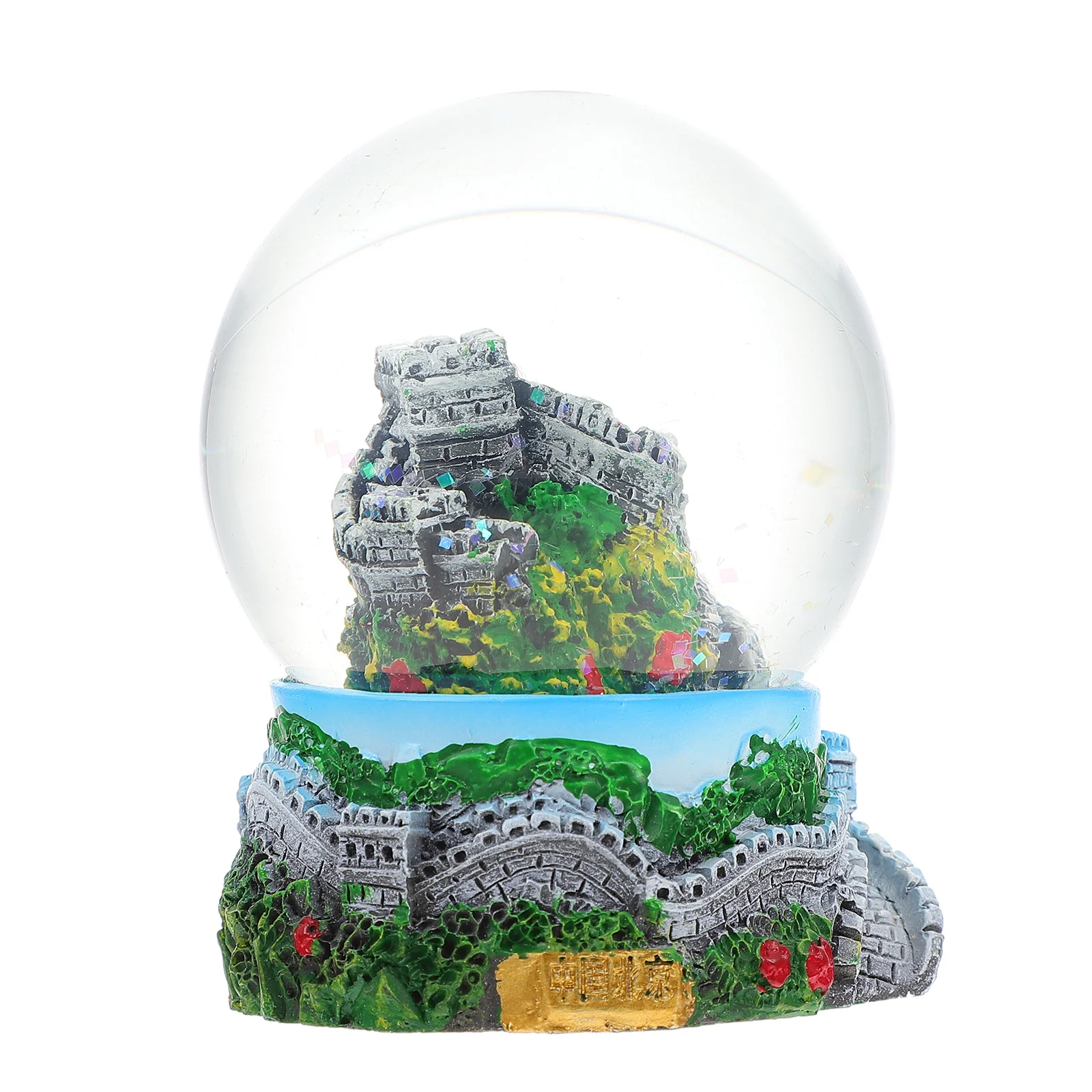 

1Pcs Great Wall Resin Crystal Ball Creative Home Ornament Unique Souvenir Decoration Tourist Resin Craft Clear Lines