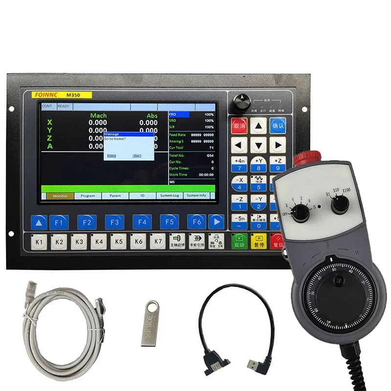 M350 3Axis 4Axis 5Axis Motion Control System CNC Support Closed Loop Stepper And ATC Controller 1MHz G Code U-Disk