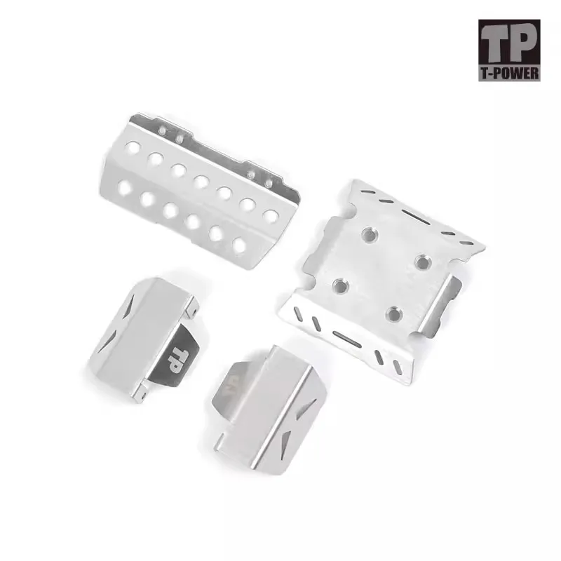 Piezas de mejora para RLAARLO MK07 1/7 RC Crawler-armadura de chasis, pesas de latón, cubiertas de nudillos de dirección, soporte cruzado delantero