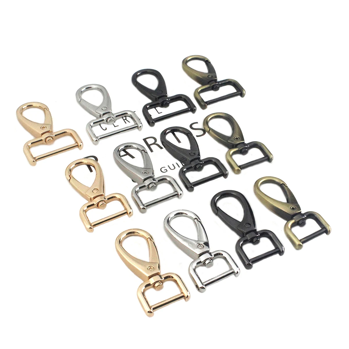 1pcs Metal Detachable Snap Hook Trigger Clips Buckles for Leather Strap/ Belt Keychain Webbing Pet Leash Hooks 5 Sizes