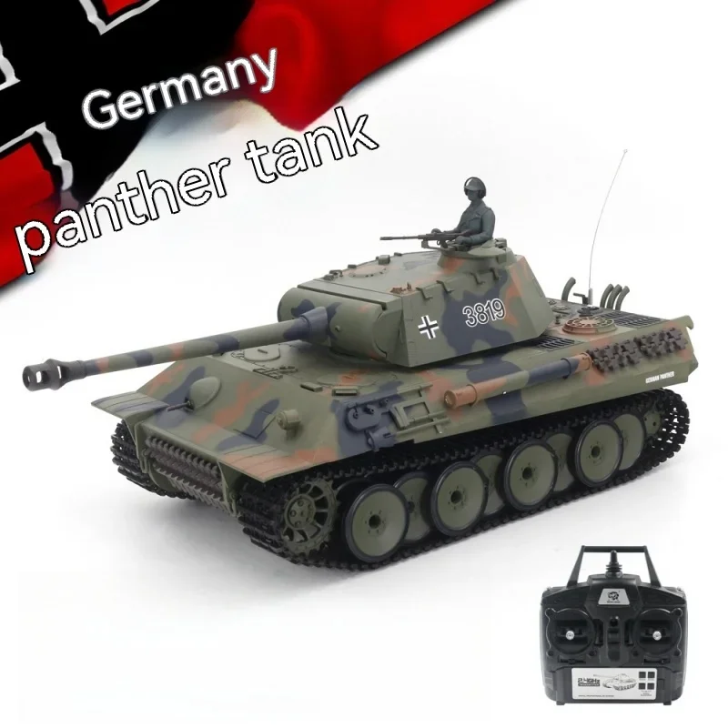 Henglong 3819-1 Large German Leopard Battle Remote Control Tank Remote Control Tank Bb Bullet Battle Tank Boy'S Birthday Gift