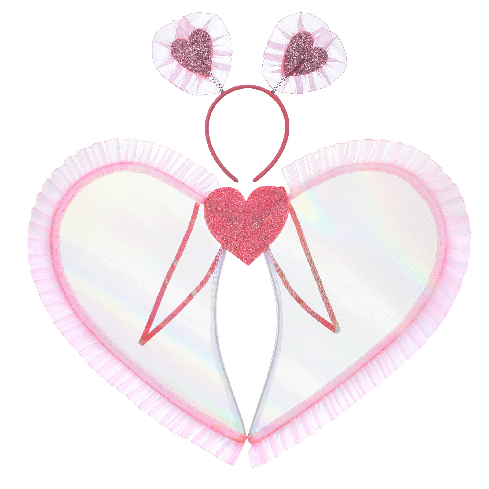 

1Set Angel Wing Kids Costume Prop Headband Fairy Wing Dress Up Party Accessory for Girls Cosplay Cosplay Headband